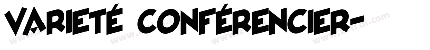 Varieté Conférencier字体转换